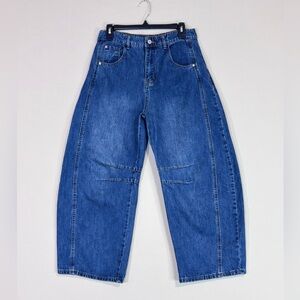 Hudson Jeans Women's Medium Blue Wide-Leg Flare Jeans